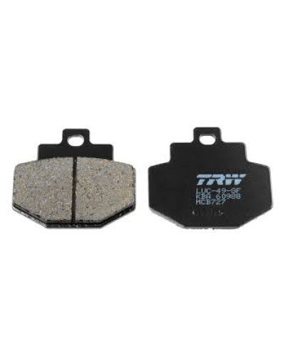 Trw zf тормозные колодки kh321 benelli adiva 125/150 '00-'06, piaggio gtx/hexagon 125 '00-'03, vespa gts '07-, gtv 125 '07-'09, gts 150 '17 red 125 '17-, зад