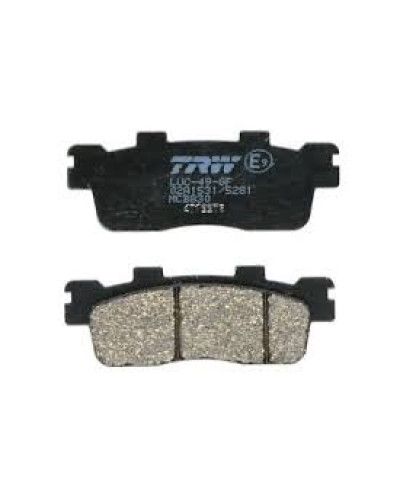 Trw zf тормозные колодки kh498 kawasaki j 125 '16-, j 300 '14-, kymco downtown 125 '09-'17, super dink 125 '09-'17, downtown 200 '10--1 people 200 '12-'17 зад
