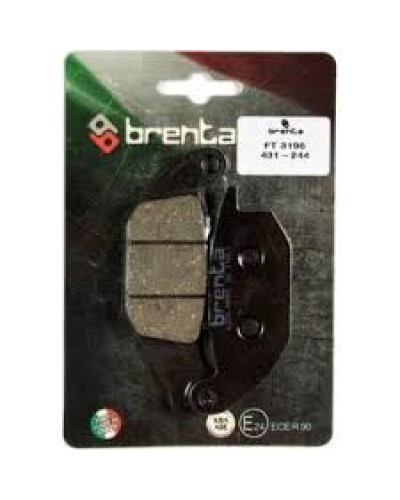 Brenta тормозные колодки kh343 honda monkey 125 '19-, cbr 125 04-10, xl 125 v varadero 01-11, yamaha yzf 150 14-, tricity 125 '14-, cf moto 125 pap