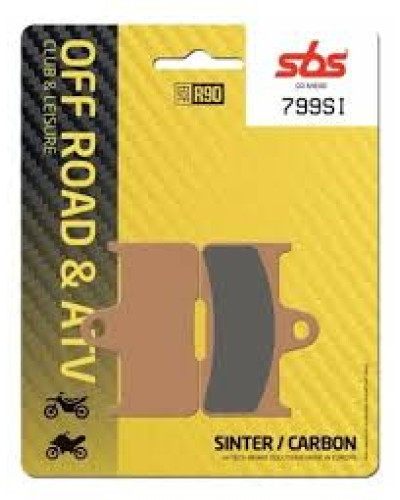 Sbs тормозные колодки kh344 off-road цвет золотой yamaha yfm 660 02-08 cf-moto, goes зад