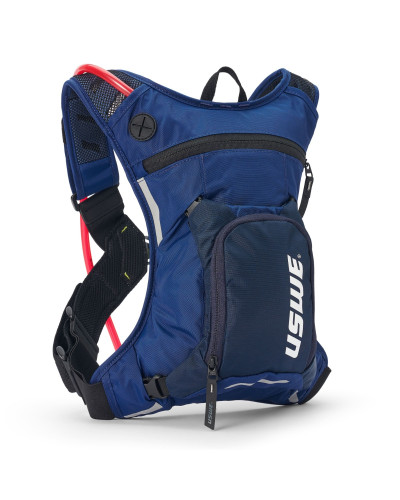 Uswe camel bag hydro 3 factory blue, цвет синий, для мото/велосипеда, емкость для жидкости 2 л (рюкзак 3 л + 2 л жидкости)