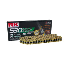 Rk цепь приводная gb530xre-112 (xw-ring) заклепка (clf) в наборе золотой (объем: do 1400 ccm) (44 kn)