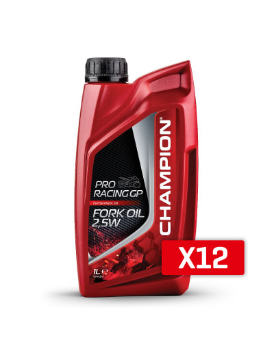 Champion олива для телескопів / амортизаторів / підвіски proracing gp fork oil 2,5w 1l(синтетична) (akc)