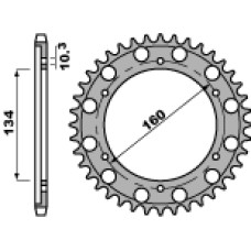 Pbr задня зірка 4399 45 c45 honda cbr 1000rr (jtr1306.45) (ланцюг 530) (+3)