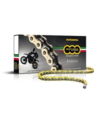 Regina цепь приводная 525zre (116 звено) z-ring эндуро do 750 ccm золотой (застежка + заклепка) (137zre/1000)