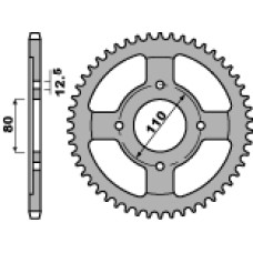 Pbr задняя звезда 284 39 c45 honda cb650sc`80-81 (jtr284.39) (цепь 530)