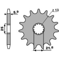 Pbr передняя звезда 565 16 18nc (цепь 520)