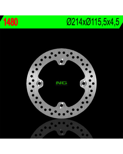 Ng тормозной диск перед/зад can-am 500/650/800/1000 renegate/outlander (214x115,5x4,5) (4x8,5mm)