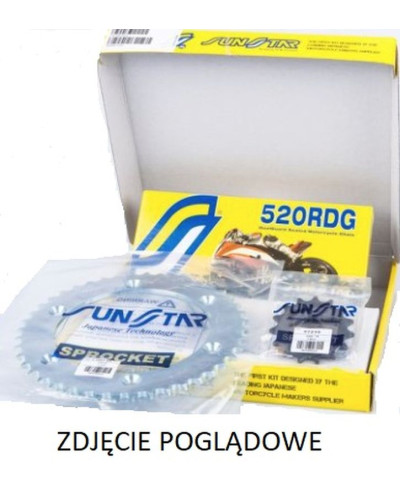 Sunstar комплект приводной yamaha xj 600 91-98 стандарт (16/48/110) (do 750cc) (sun37016/sun1-3541-48/ss520rdg-110n)