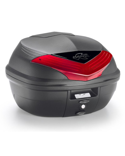 Kappa центральный кофр 35 л monolock k355n2 с красными отражателями (включает пластину)