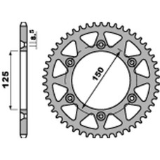 Pbr задняя звезда 899 39 c45 ktm sx/mxc/exc 200 '98-'14, sx/exc 150 '10-'22, exc 125 '91-'16 (jtr897.39) (цепь 520)