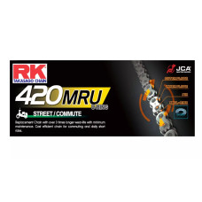 Rk цепь приводная 420mru-142 (u-ring) застежка (cl) в наборе стандартная (объем: do 450 ccm) (35,6 kn)