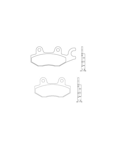 Brenta тормозные колодки kh165/kh215 (золотые) (ft 4064)
