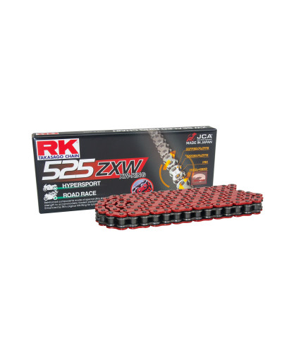 Rk цепь приводная (motocross) 520mxz5-120 застежка (cl) в наборе красный (объем: do 500 ccm) (37,8 kn)