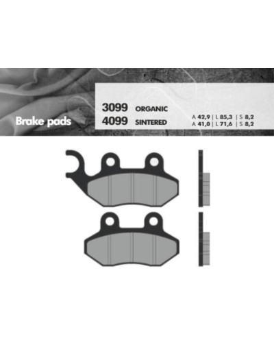 Brenta тормозные колодки kh264 (золотые) (ft 4099)
