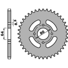 Pbr задня зірка 838 46 f yamaha ybr 125 '05-'14, rd 125 '75-'81, dt 100 '76-'80 , junak 125 (jtr838.46) (ланцюг428)