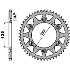 Pbr задня зірка 289 40 honda cr/crf (jtr210.40) (ланцюг 520)