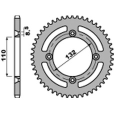 Pbr задняя звезда 4486 46 ktm sx 85 '04-'24, sx 105 '07-'11 (jtr895.46) (цепь 428) (std.-3)