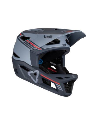 Leatt велосипедный шлем mtb gravity 4.0 v23 helmet titanium цвет черный/графитовый размер l (59-60 cm)