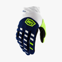 100% рукавиці cross/enduro airmatic navy/white колір синій/білий розмір s