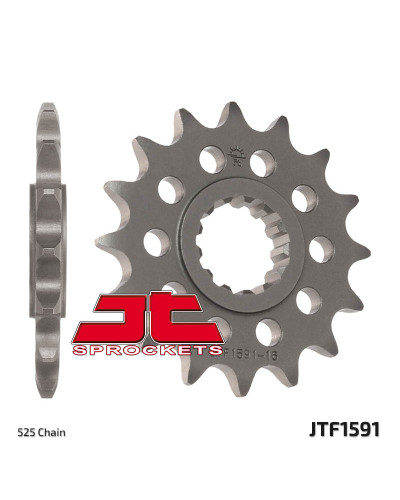 Jt передня зірка 2091 16 yamaha fz8 '10-'17, mt 09 '14-'20, mt 07 '14-'24 tdm 900 '02-'13 (209116jt) (ланцюг 525)