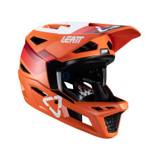 Leatt велосипедний шолом mtb gravity 4.0 v24 helmet flame колір помаранчевий/бордовий/білий розмір l (59-60 cm)