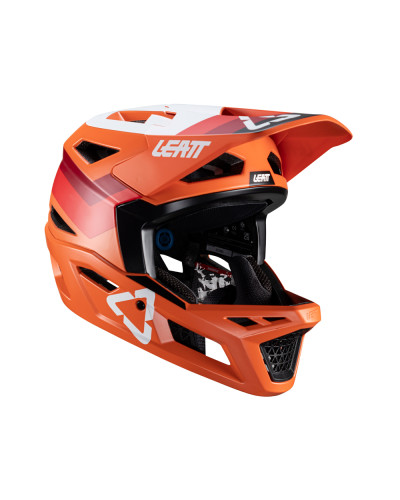 Leatt велосипедный шлем mtb gravity 4.0 v24 helmet flame цвет оранжевый/бордовый/белый размер l (59-60 cm)