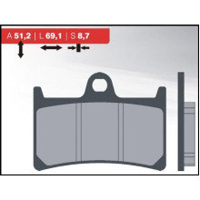 Brenta тормозные колодки kh252/kh380 (золотые) (ft 4094)