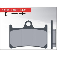 Brenta тормозные колодки kh252/kh380 (золотые) (ft 4094)