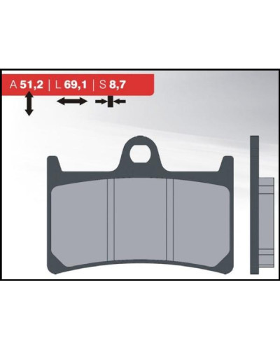 Brenta тормозные колодки kh252/kh380 (золотые) (ft 4094)