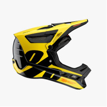 100% mtb велосипедний шолом aircraft composite ltd neon yellow колір чорний/жовтий розмір l (59-60 cm)
