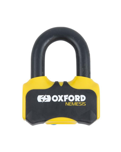 Oxford. протикрадіжний замок для протитискового диска nemesis, діаметр 16 мм, флуоресцентно-жовтий.