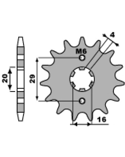 Pbr передня зірка 425 15 18nc suzki ts 125 r/x (90-96) (ланцюг 428)
