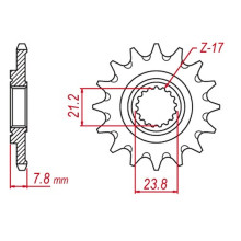 Mtx parts передня зірка hornet 2320 13 honda crf 250r '18-'23  (jtf1344.13sc) (ланцюг 520)