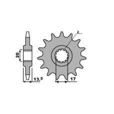 Cht передня зірка 153 11 fantic 200/212/249 (ланцюг 520)