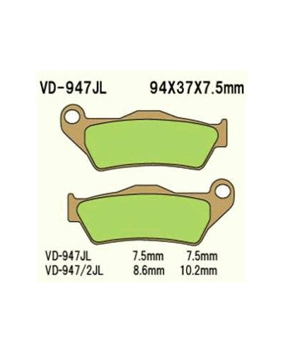 Vesrah тормозные колодки kh181 (золотые) ktm sx/exc перед (made in japan)