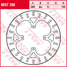 Trw zf гальмівний диск зад honda vfr 750f '90-'97, vfr 800 '02-'09 (256x94x5mm)