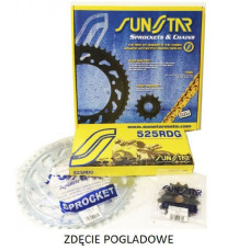 Sunstar комплект приводной bmw s1000 rr 1000 '12-'15, s 1000rr abs '14-'18 plus золотой (17/45/118) (1100cc xw ring) (sun43217/sun1-4467-58 k525rtg102 - made in japan -