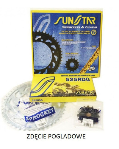 Sunstar комплект приводной bmw s1000 rr 1000 '12-'15, s 1000rr abs '14-'18 plus золотой (17/45/118) (1100cc xw ring) (sun43217/sun1-4467-58 k525rtg102 - made in japan -