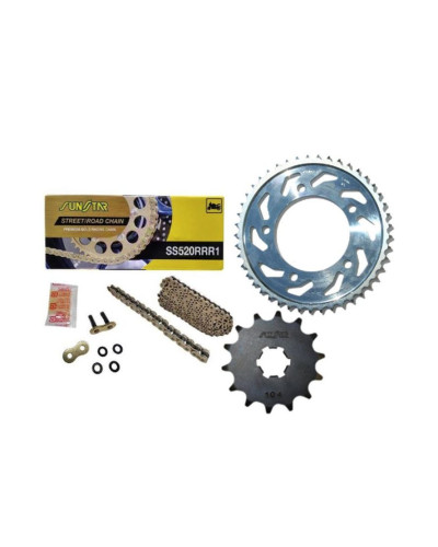 Sunstar комплект приводной kawasaki z 800 abs/e/e abs 03-16 plus золотой (15/45/114) (do 1000cc xw ring)