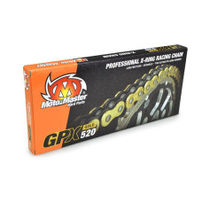 Moto-master цепь приводная gpx-520g professional motocross / эндуро racing x-ring chain золотой (120 звено, застежка в наборе)