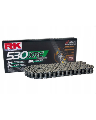 Rk цепь приводная 530xre-122 (xw-ring) заклепка (clf) в наборе стандартная (объем: do 1400 ccm) (44 kn)