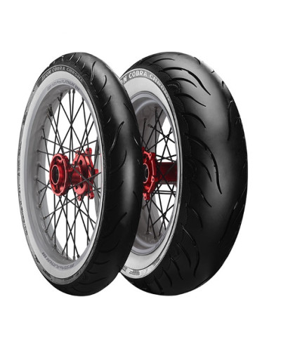 Avon шина 100/90-19 cobra chrome wsw 57v tl перед білий bok dot 35/2023 (2120011)