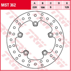 Trw zf гальмівний диск зад yamaha yzf r6 '03-, mt-10 '16-, yzf r1 '03-, (220x106x5mm) (ng903;ng903x)