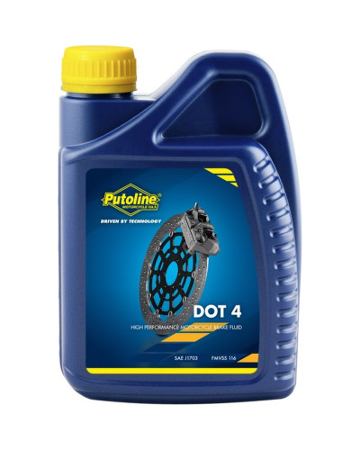 Putoline тормозная жидкость dot 4 brake fluid 1l