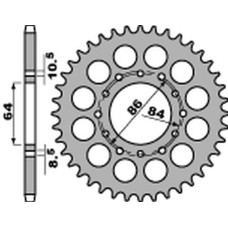 Pbr задняя звезда 814 40 c45 suzuki gt 380 '73-'78, gt 550 '74-'77, gs 400 '77-'80 (jtr814.40) (цепь 530)