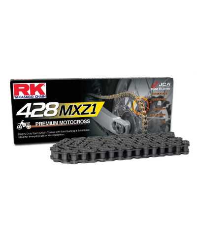 Rk цепь приводная (motocross) 428mxz1-136 застежка (cl) в наборе стандартная (объем: do 150 ccm) (27 kn)