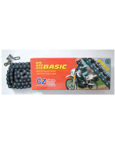 Cz цепь приводная 420 basic (420s) (120 звено) (19,0 kn) + застежка