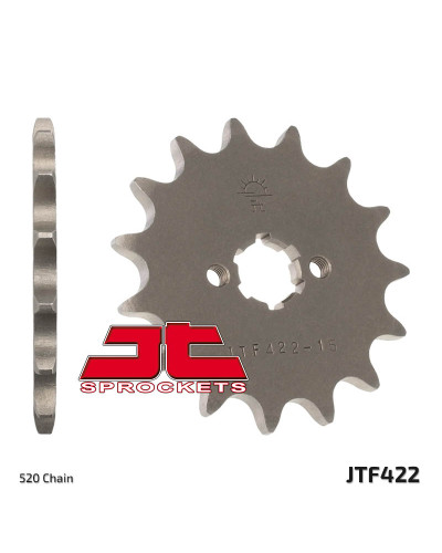 Jt передняя звезда 514 13 kawasaki kx 125 '84-'93 (51413jt) (цепь 520)