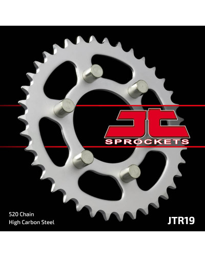 Jt задняя звезда 3553 37 aprilia af1 125 '88-'93 (355337jt) (цепь 520)